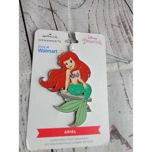 Hallmark Disney The Little Mermaid ARIEL 2022 Metal Enamel Christmas Ornament
